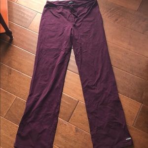 ATHLETA Purple Yoga Pants with Drawstring Waist